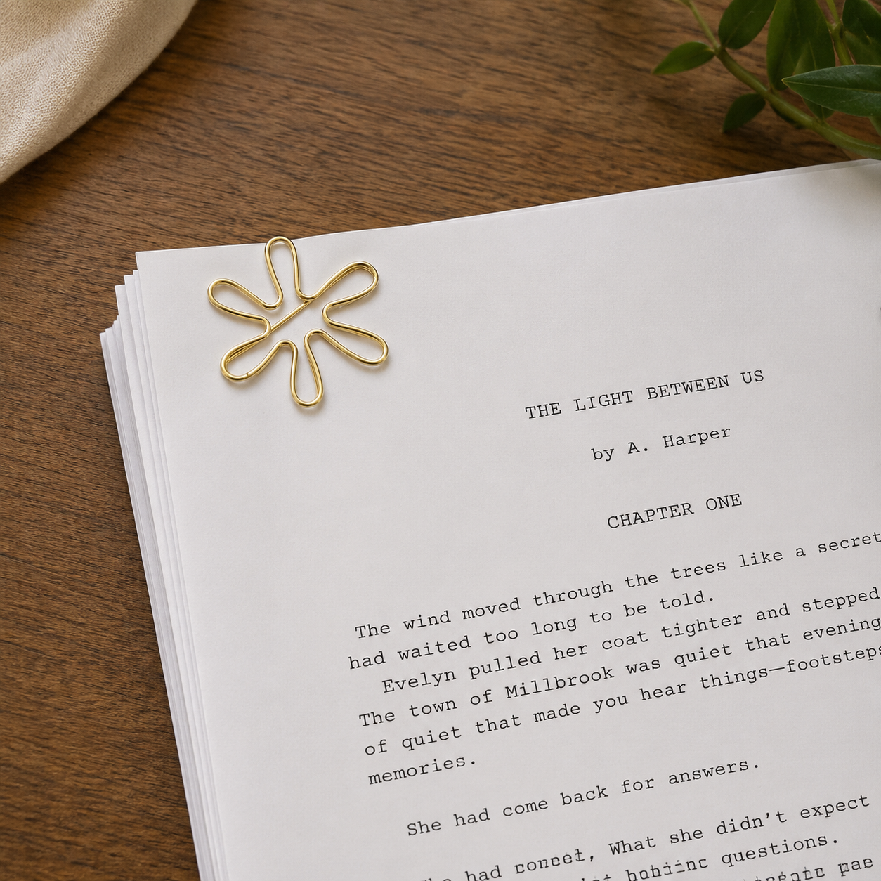 Flower Paper Clips